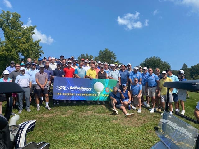 Participants at the Chornomorska SITCH and UACCNJ charity golf outing